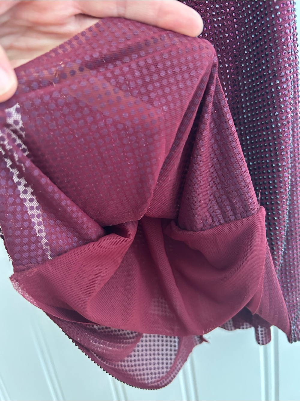 Meshki Roisin Diamanté Maxi Dress- Mahogany - Picture 15 of 15